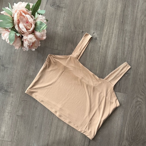 New Forever 21+ Nude Cropped Bralette Cami Top - Picture 2 of 5